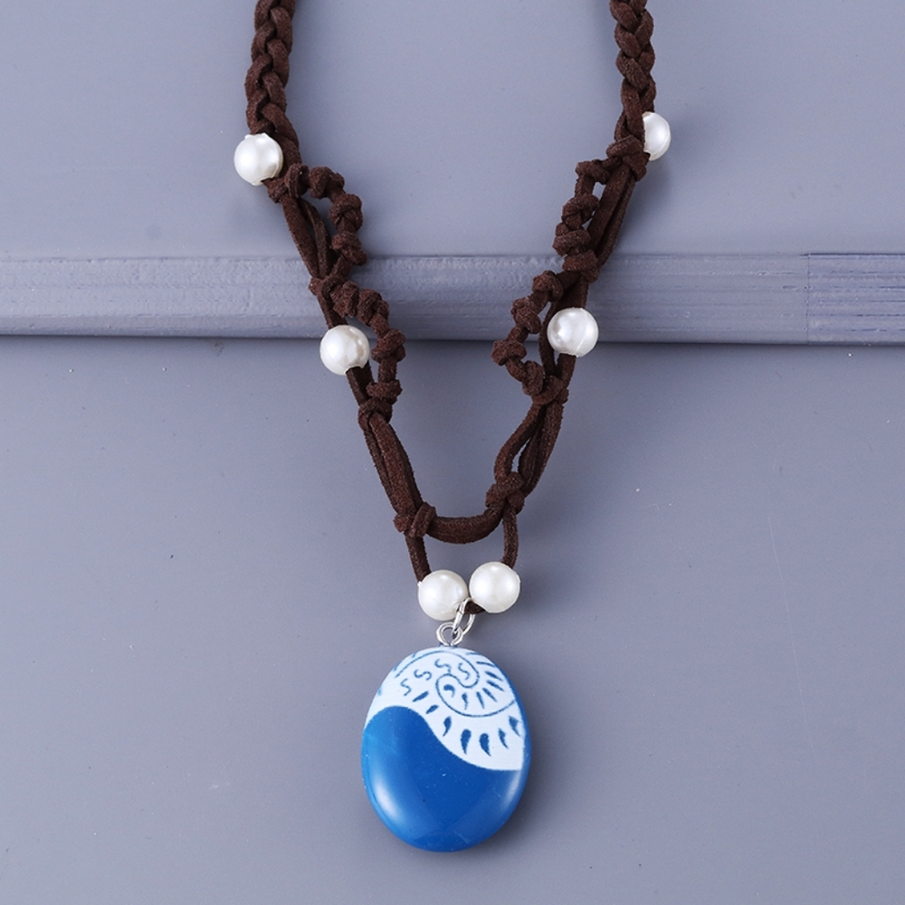 Moana Costume 4T – 5T Girls Halloween Dress with Necklace Disney Princess Dress - Picture 8 of 11